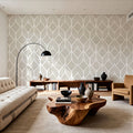 Diamond Leaf Mural Wallpaper - room preview 03