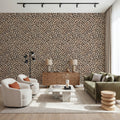 Cheetah Fur Texture Mural Wallpaper - room preview 03
