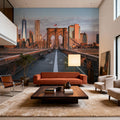 Brooklyn Bridge At Sunrise Mural Wallpaper - room preview 03