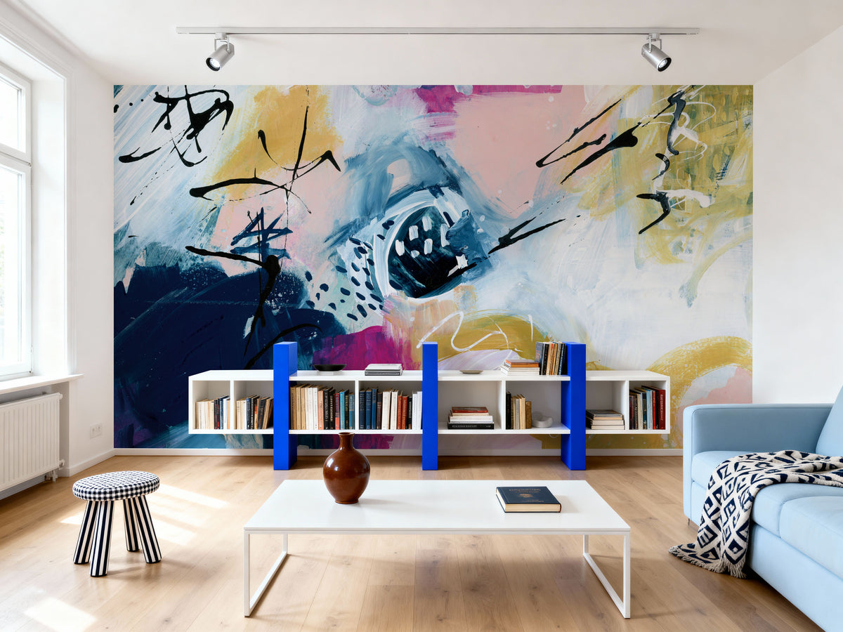 Graffiti Abstract I Mural Wallpaper - room preview 03