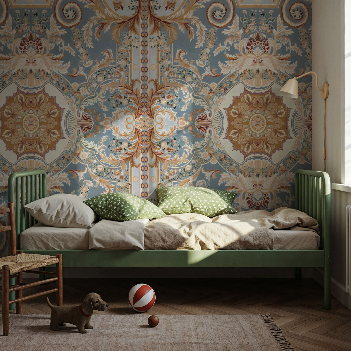Gentle Branches, Sunflower Mural Wallpaper - room preview 03