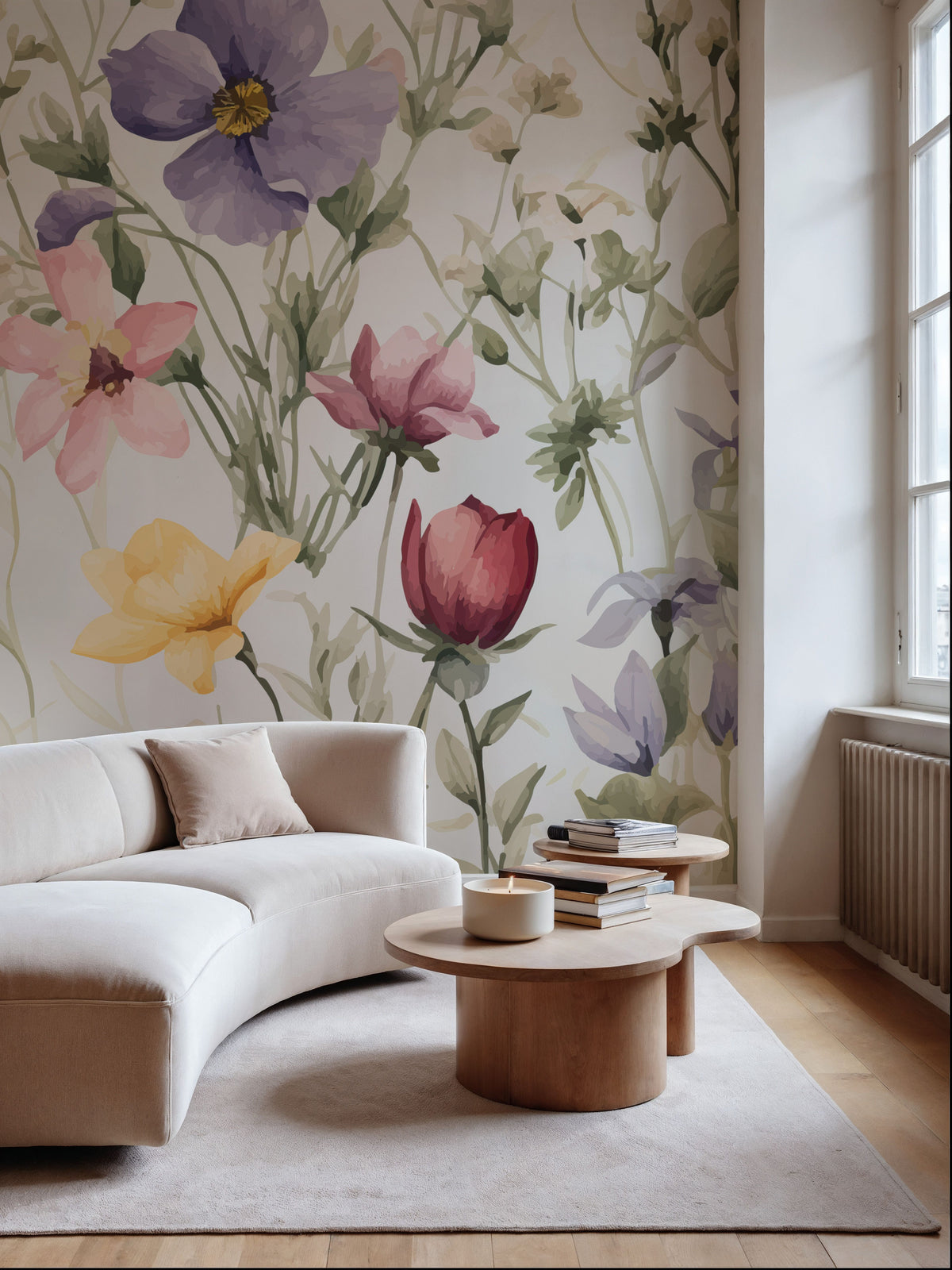 Midsummer Meadow Mural Wallpaper - room preview 03