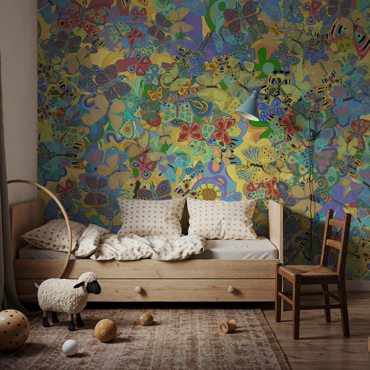 Summer Meadow Mix Mural Wallpaper - room preview 03