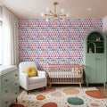 Rainbow Triangles Mural Wallpaper - room preview 03
