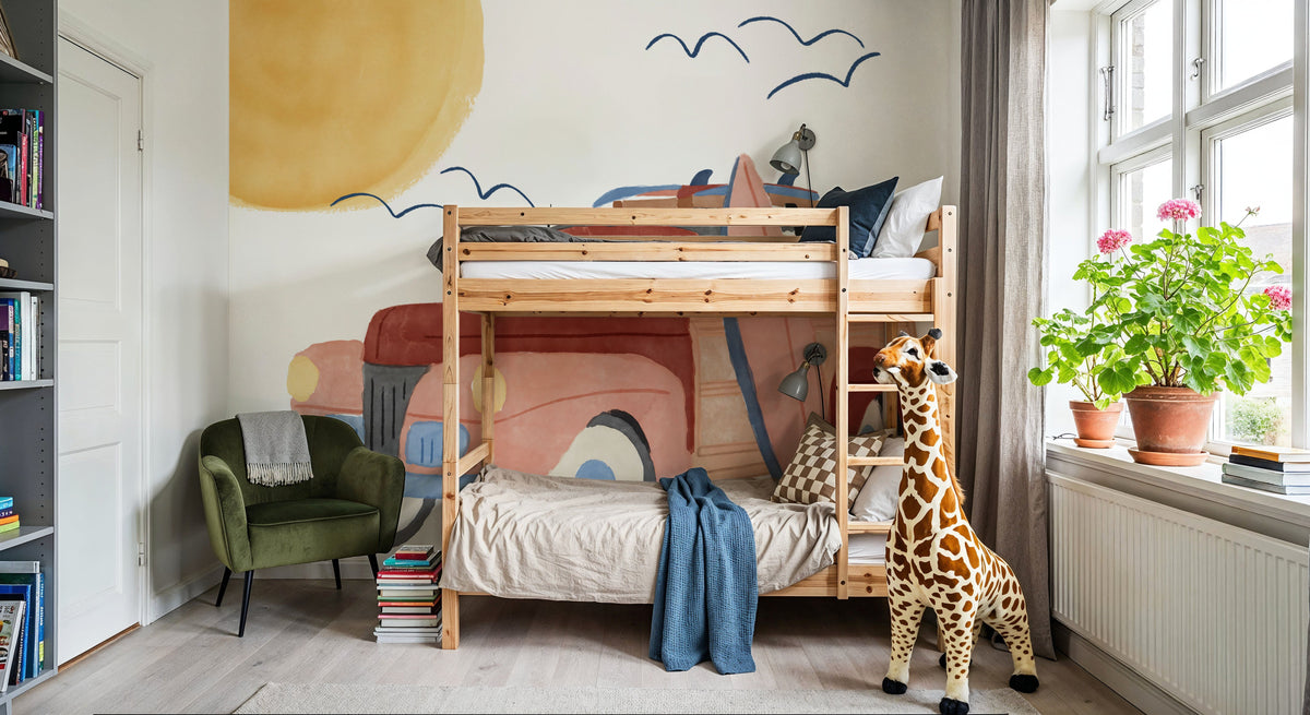 Surf Bus No.3 Mural Wallpaper - room preview 03
