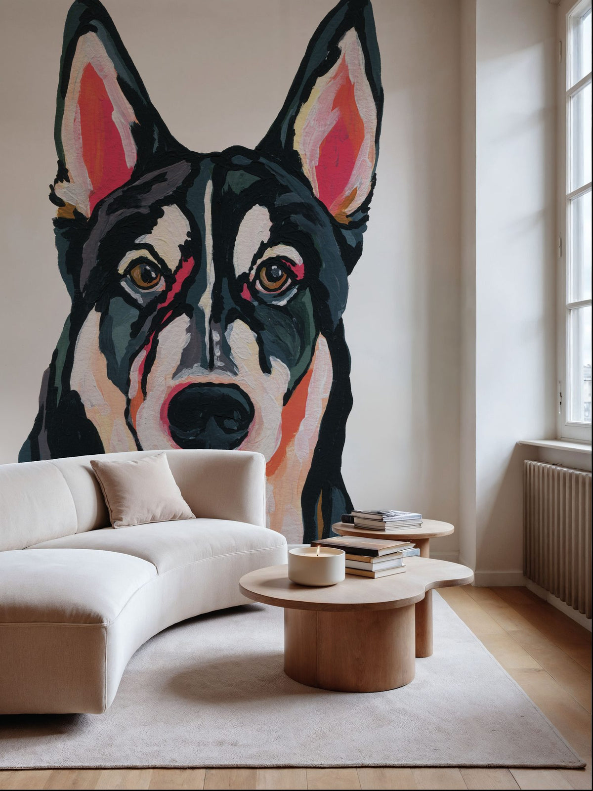 Husky Mural Wallpaper - room preview 03
