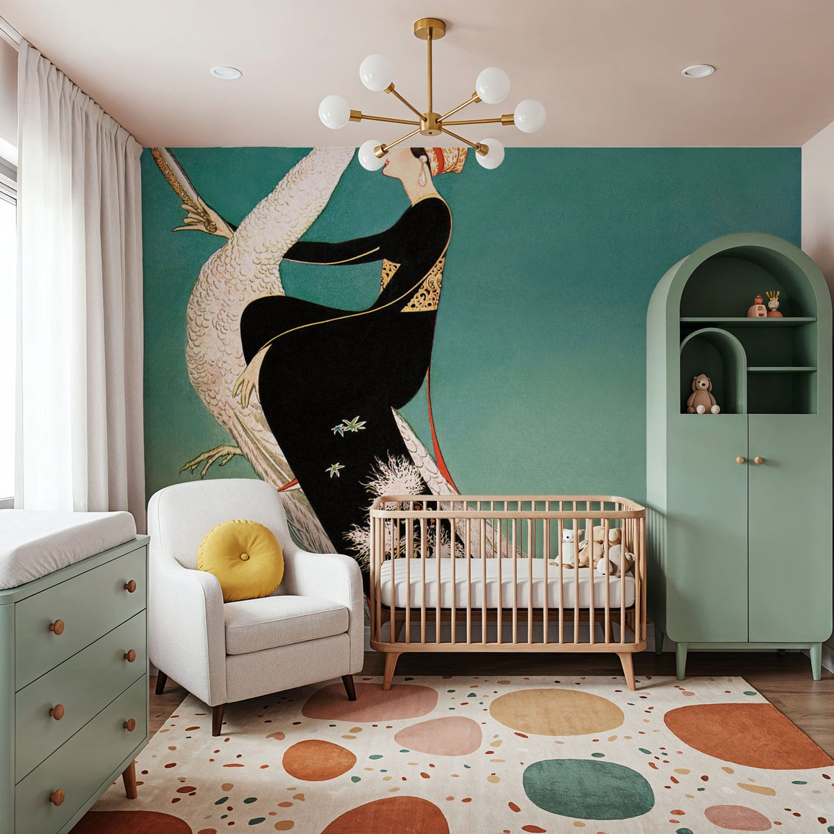 Vintage Fashion Cover II Mural Wallpaper - room preview 03