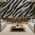 Watercolor Tiger Stripes, Zebra Mural Wallpaper - room preview 03