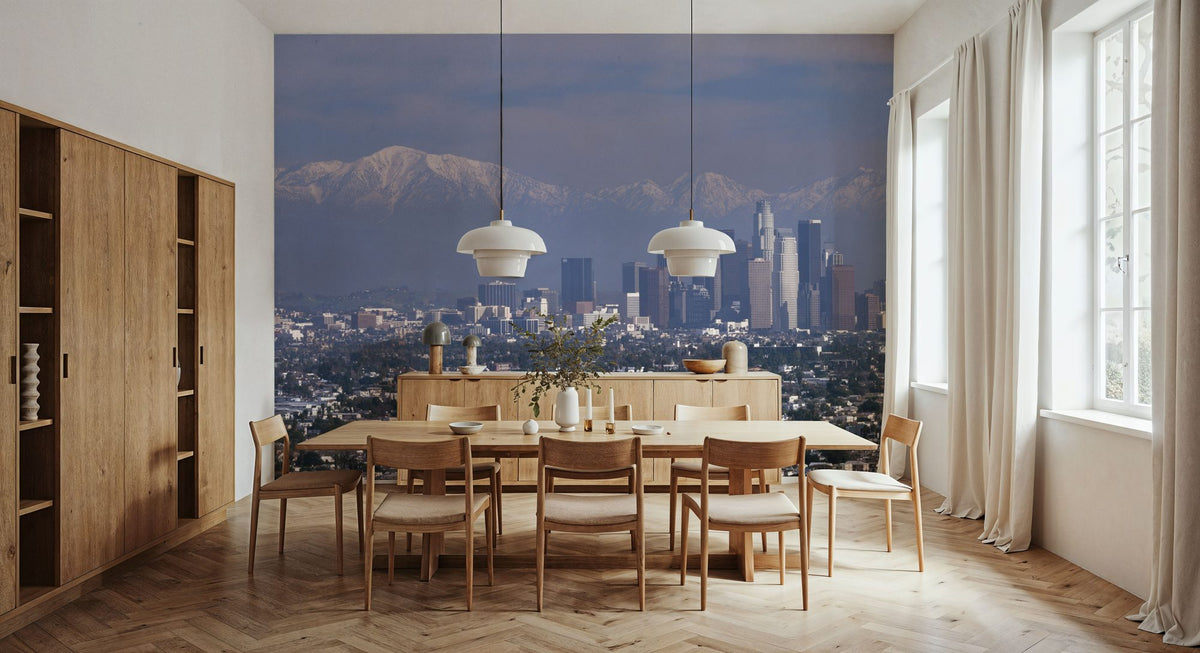 Mountain Metropolis Mural Wallpaper - room preview 03