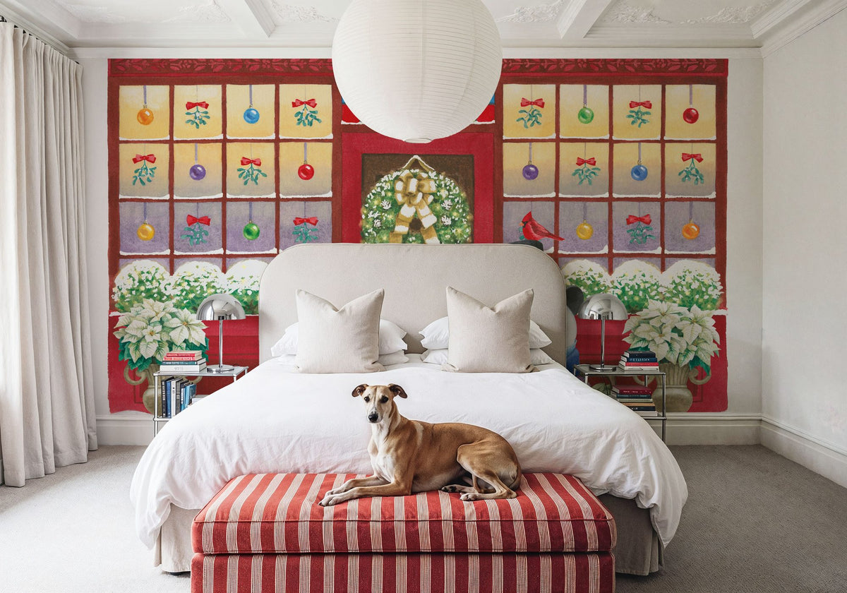 Main Street Christmas III Mural Wallpaper - room preview 03