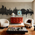 Valencia Spain Skyline Concrete Mural Wallpaper - room preview 03