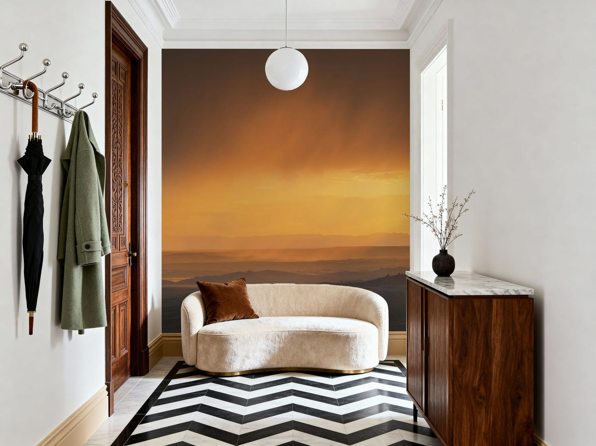 Sunset Storm Mural Wallpaper - room preview 03