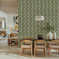 Verdant Plume, Olive Mural Wallpaper - room preview 03