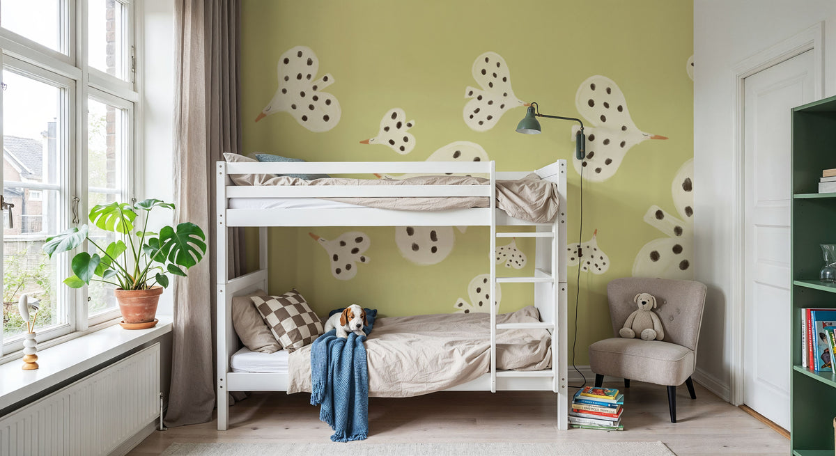 Birds Flying High, Hay Mural Wallpaper - room preview 03