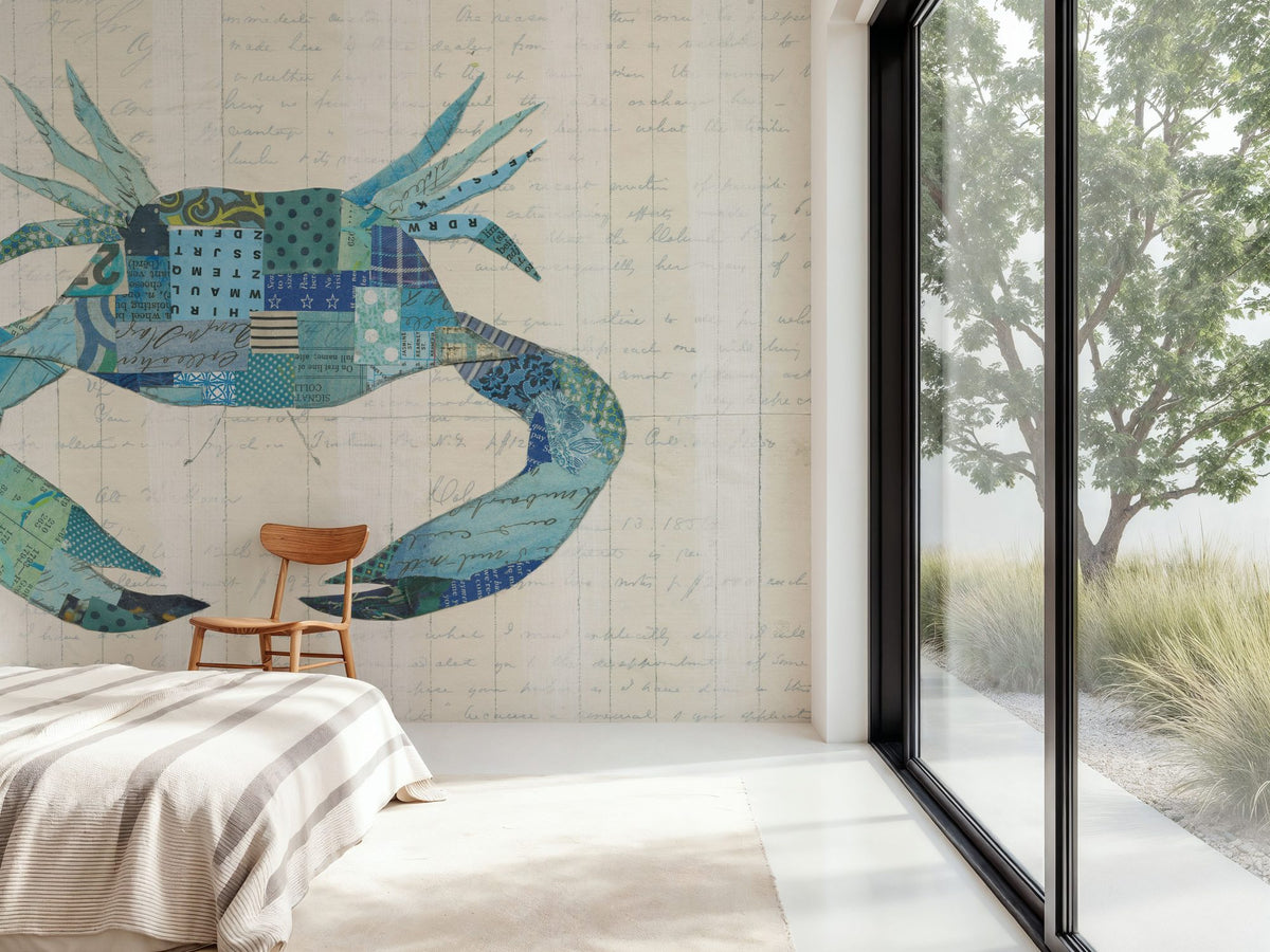 Blue Oceans Mural Wallpaper - room preview 03