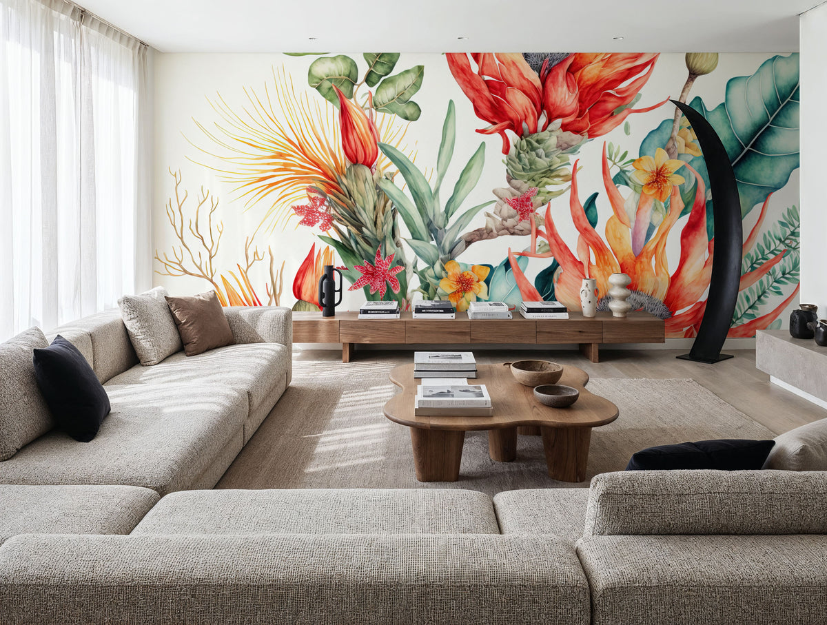 Fantasy Blooms Mural Wallpaper - room preview 03