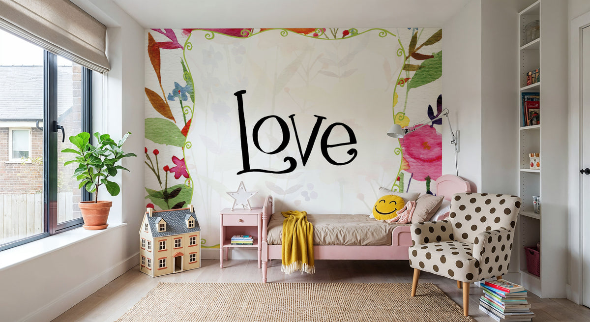 Love Mural Wallpaper - room preview 03