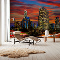 Downtown From the 110 Mural Wallpaper - room preview 03