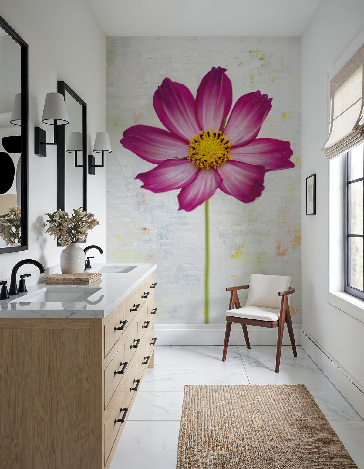 Wonderful Wildflowers IV Mural Wallpaper - room preview 03