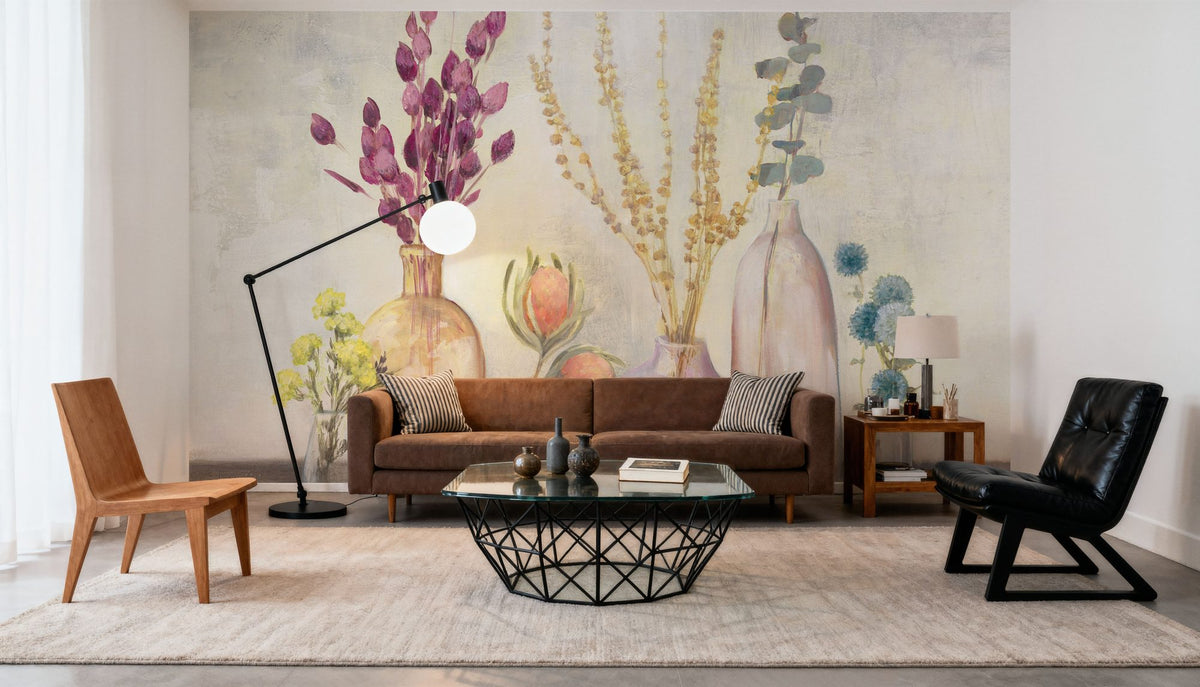 Purple Autumn Greenhouse Mural Wallpaper - room preview 03