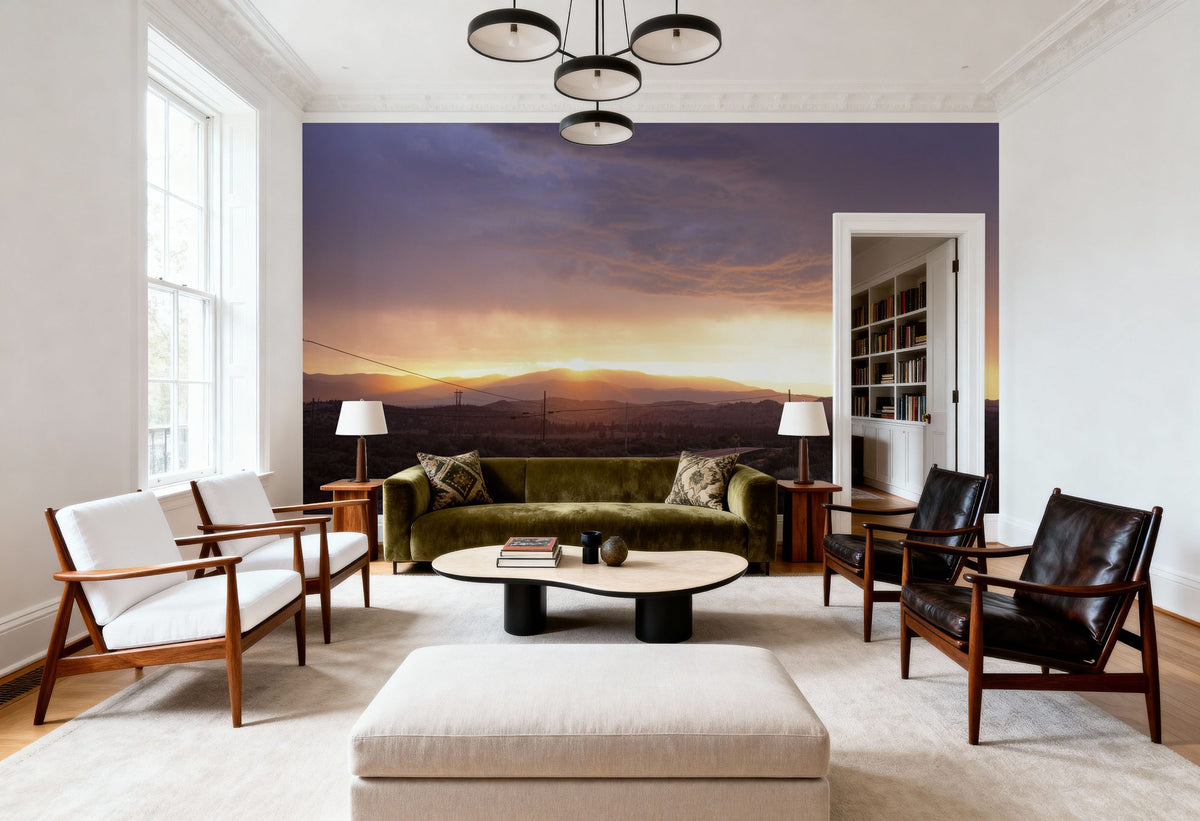 Sunset Highway Journey Mural Wallpaper - room preview 03