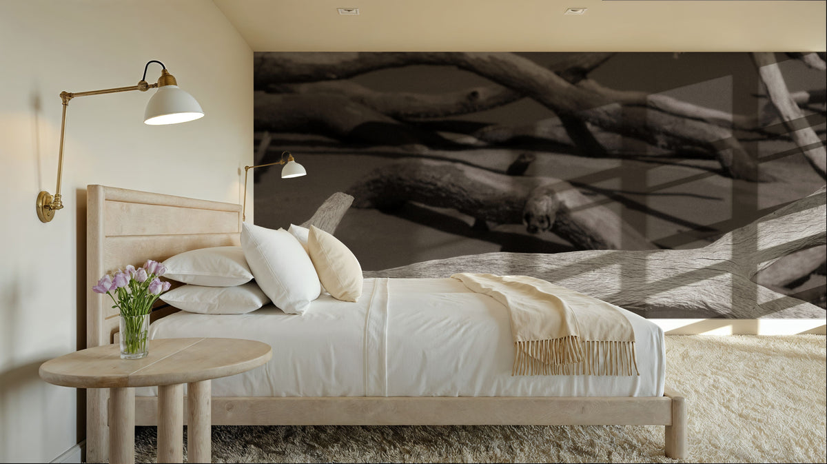 Georgia Driftwood Mural Wallpaper - room preview 03