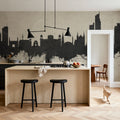Karachi Pakistan Skyline Concrete Mural Wallpaper - room preview 03