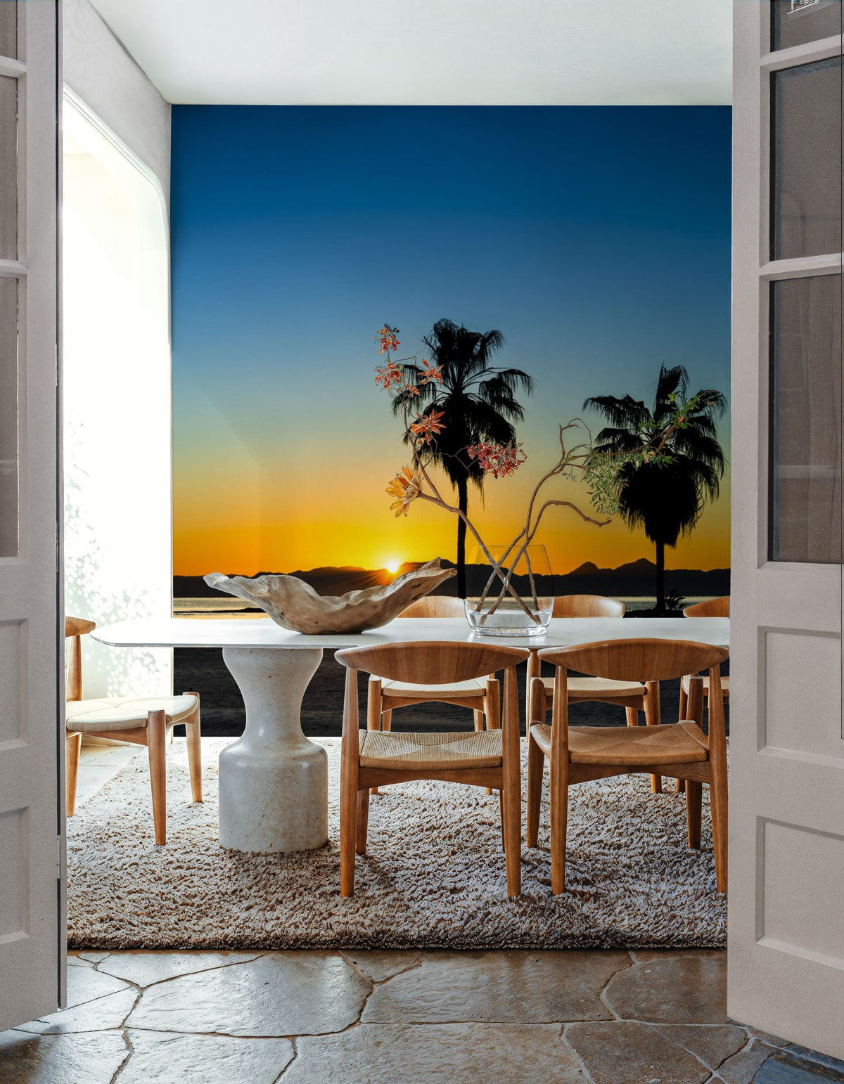 Palm Baja Dawn Mural Wallpaper - room preview 03