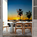 Palm Baja Dawn Mural Wallpaper - room preview 03