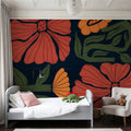 Modern Blooms I Mural Wallpaper - room preview 03