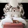 Metallic Rose in 3d Effect Mural Wallpaper - room preview 03