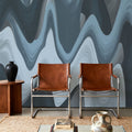 Abstract Paints, Denim Mural Wallpaper - room preview 03