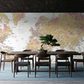 World Map Cities - Amanda Mural Wallpaper - room preview 03