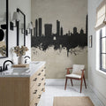 Mumbai Skyline India Bombay Concrete Mural Wallpaper - room preview 03