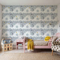 The Key to the Forest, Grey Mural Wallpaper - room preview 03