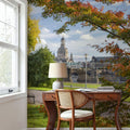 Autumn Bridge Walk Mural Wallpaper - room preview 03