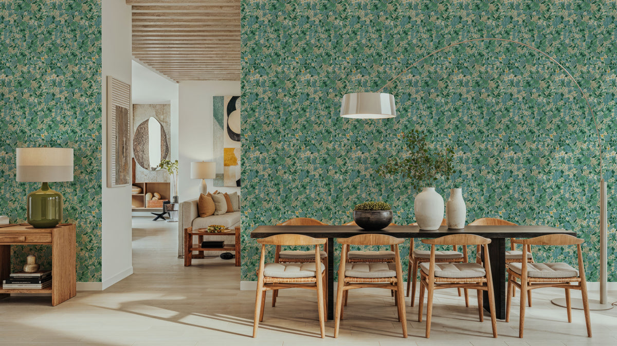 Floral Blossom Juniper Mural Wallpaper - room preview 03