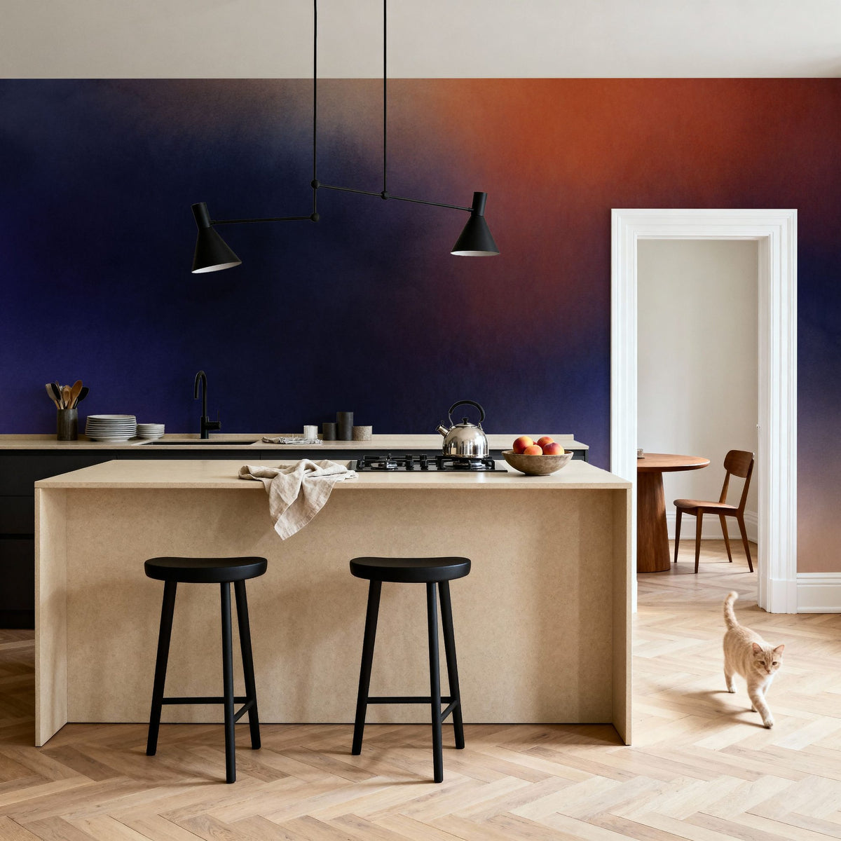 Blurry Horizon Mural Wallpaper - room preview 03