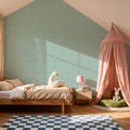 Flutterby Stacks Sky Blue Mural Wallpaper - room preview 03