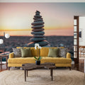 Zen Tower in Sunset Mural Wallpaper - room preview 03