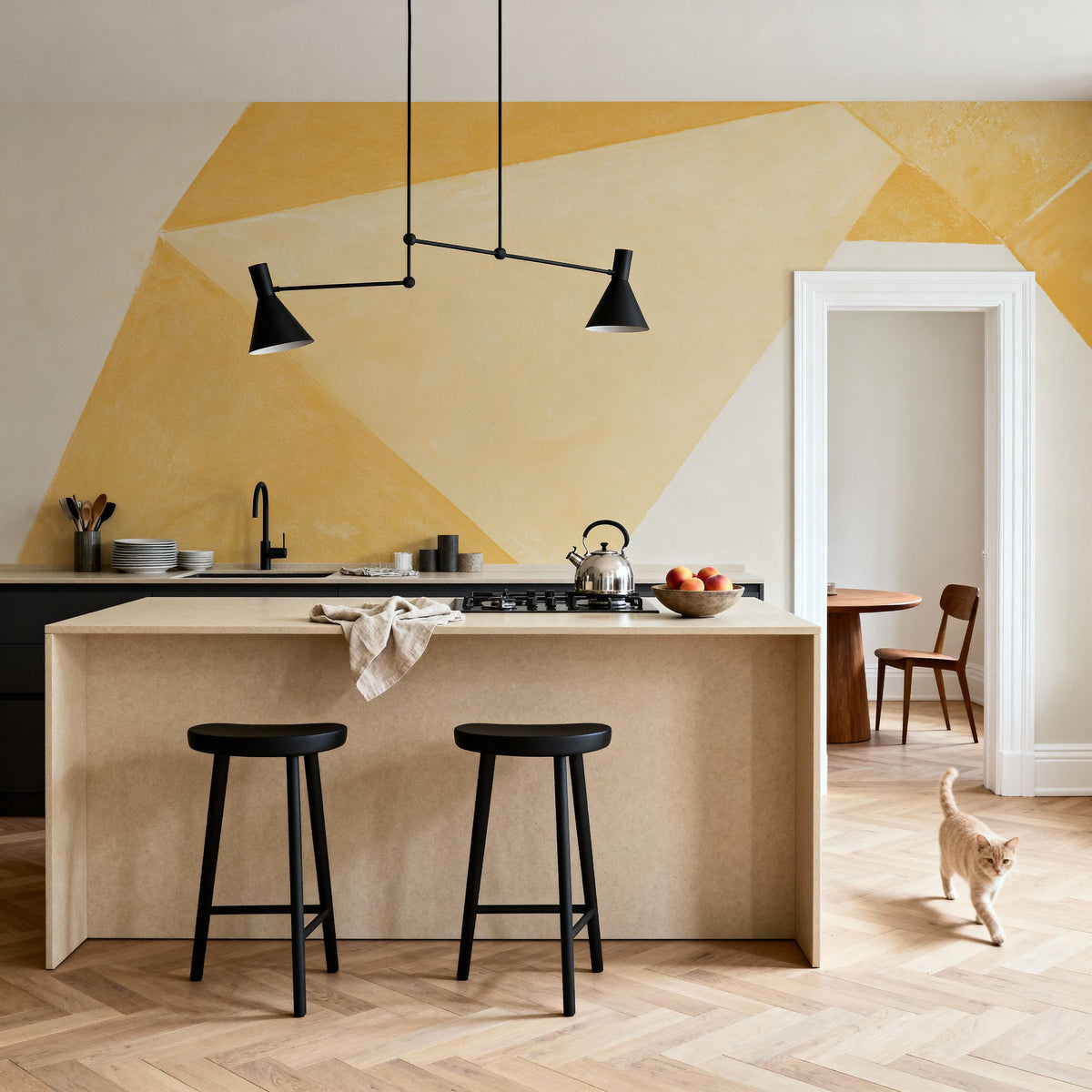 Paper Work Mural Wallpaper - room preview 03