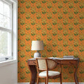 Golden Viva Orange Mural Wallpaper - room preview 03