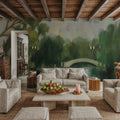 Willows by the Bridge Mural Wallpaper - room preview 03