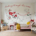 Holiday Traditions I Red Mural Wallpaper - room preview 03