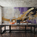 Space Rainbow Mural Wallpaper - room preview 03