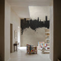 Leicester England Skyline Concrete Mural Wallpaper - room preview 03
