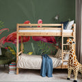 Shy Flamingos Green Mural Wallpaper - room preview 03