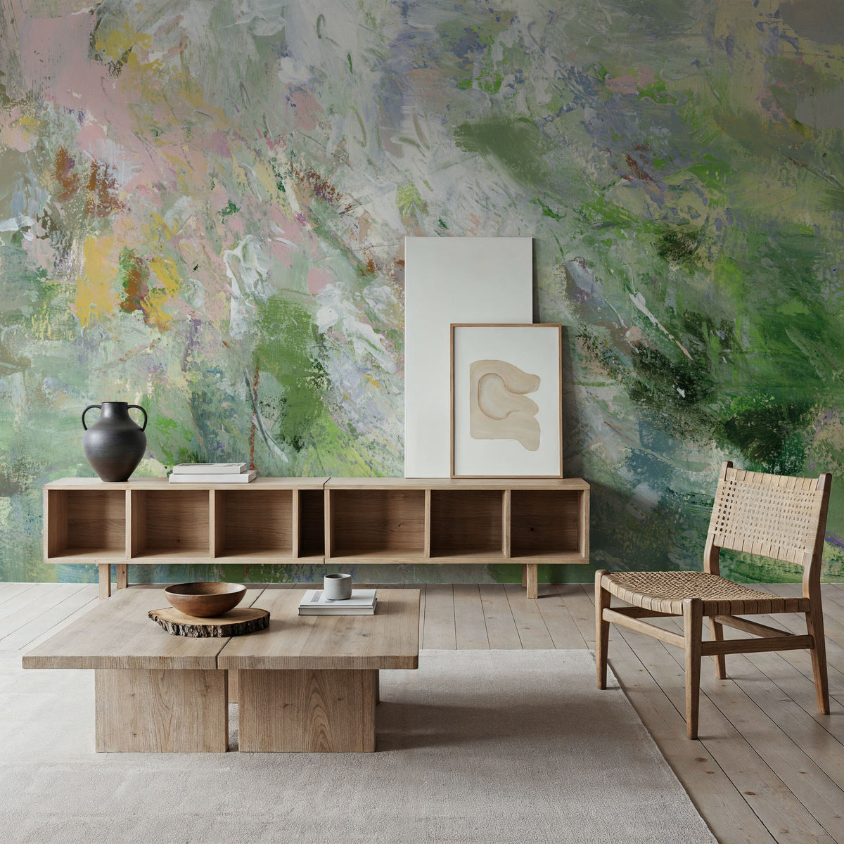Soft Meadow Mural Wallpaper - room preview 03