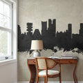 Rio De Janeiro Brazil Skyline Concrete Mural Wallpaper - room preview 03