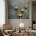 Craspedia Dry Flowers Mural Wallpaper - room preview 03